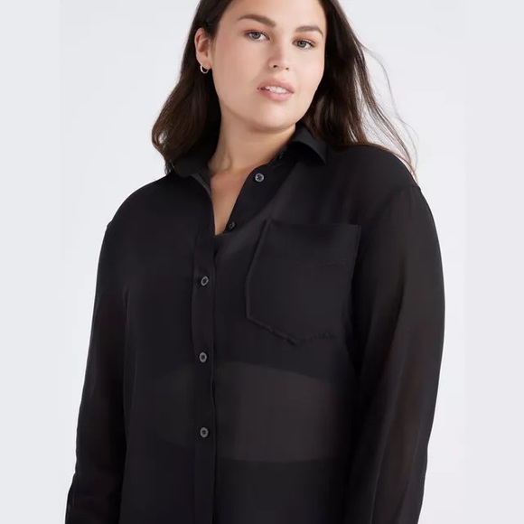 Knix papaya oversized shirt size small black - Picture 9 of 11